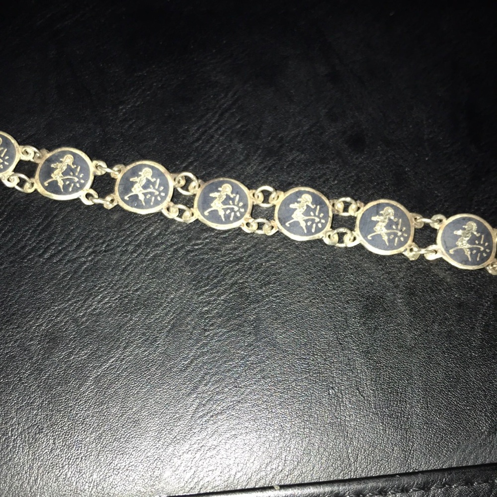 Siam Sterling Silver Bracelet VTG